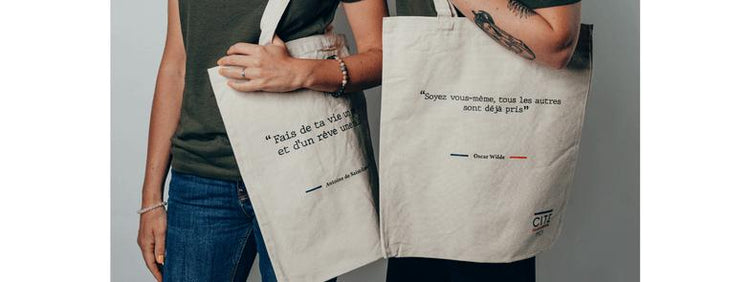 tote bag avec une citation