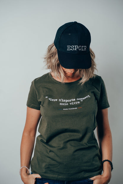 Casquette "Smile, Mauvais Garçon, Espoir" en coton biologique