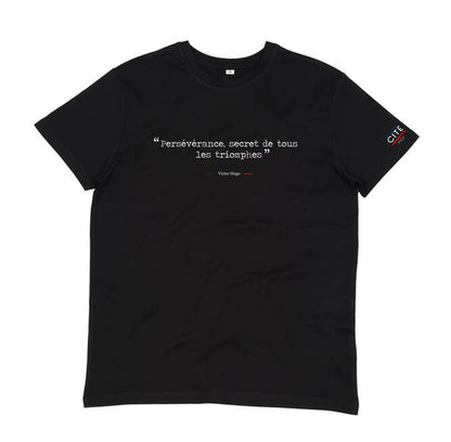 T-shirt Homme Citation Victor Hugo - Persévérance, secret de tous les triomphes
