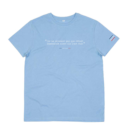 T-shirt bleu ciel homme personnalisable
