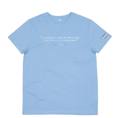 T-shirt bleu ciel homme personnalisable
